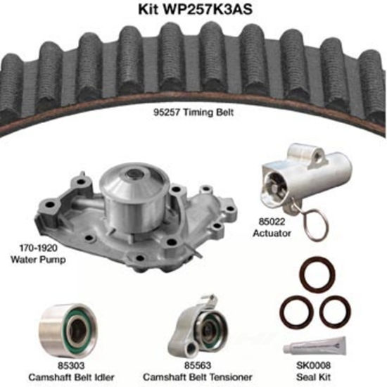 Picture of WP257K3AS Water Pump Kit w/Seals  By DAYCO PRODUCTS LLC
