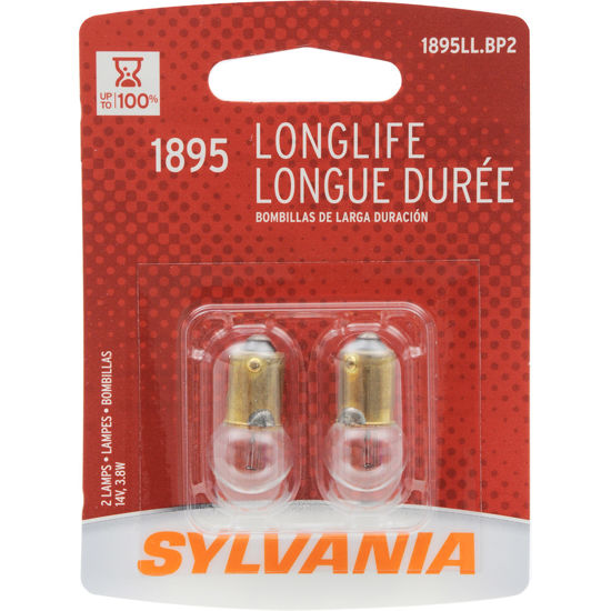 Picture of 1895LL.BP2 Long Life Blister Pack Twin Instrument Panel Light Bulb  By SYLVANIA