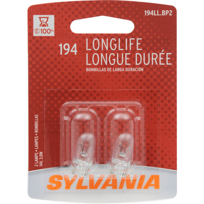 Picture of 194LL.BP2 Long Life Blister Pack Twin Side Marker Light Bulb  By SYLVANIA