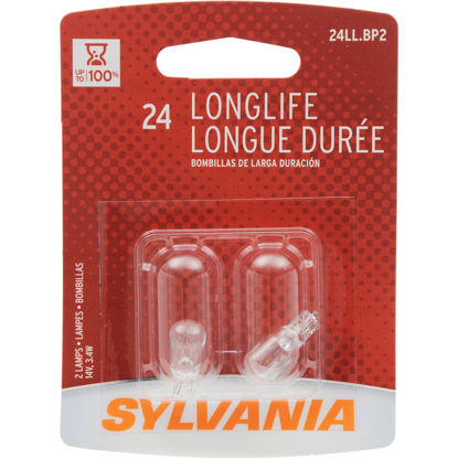 Picture of 24LL.BP2 Long Life Blister Pack Twin Side Marker Light Bulb  By SYLVANIA