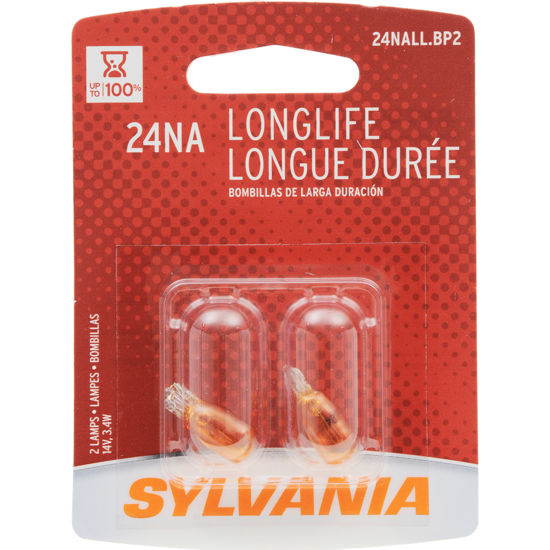 Picture of 24NALL.BP2 Long Life Blister Pack Twin Side Marker Light Bulb  By SYLVANIA