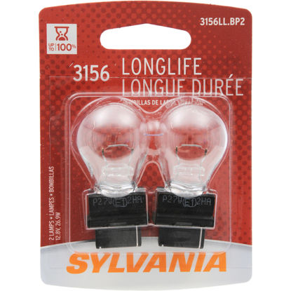 Picture of 3156LL.BP2 Long Life Blister Pack Twin Back Up Light Bulb  By SYLVANIA