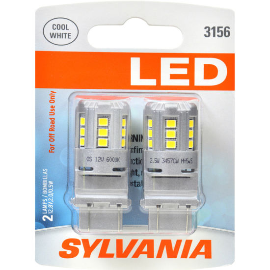 Picture of 3156SL.BP2 LED Blister Pack Twin Back Up Light Bulb  By SYLVANIA