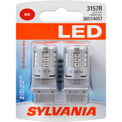 Picture of 3157RSL.BP2 LED Blister Pack Twin Brake Light Bulb  By SYLVANIA