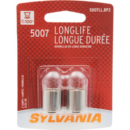 Picture of 5007LL.BP2 Long Life Blister Pack Twin Tail Light Bulb  By SYLVANIA