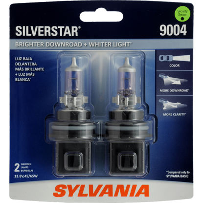 Picture of 9004ST.BP2 SilverStar Blister Pack Twin Headlight Bulb  By SYLVANIA