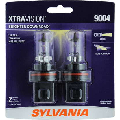 Picture of 9004XV.BP2 XtraVision Blister Pack Twin Headlight Bulb  By SYLVANIA