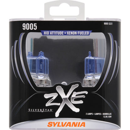 Picture of 9005SZ.PB2 SilverStar zXe Plastic Box Twin Headlight Bulb  By SYLVANIA