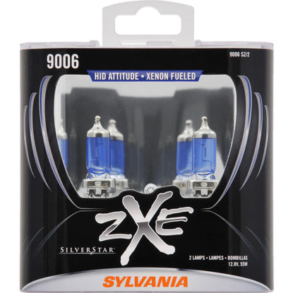 Picture of 9006SZ.PB2 SilverStar zXe Plastic Box Twin Headlight Bulb  By SYLVANIA