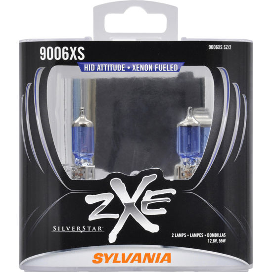 Picture of 9006XSSZ.PB2 SilverStar zXe Plastic Box Twin Headlight Bulb  By SYLVANIA