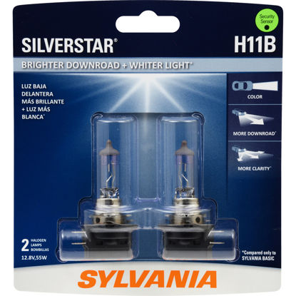Picture of H11BST.BP2 SilverStar Blister Pack Twin Headlight Bulb  By SYLVANIA