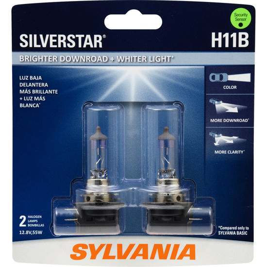 Picture of H11BST.BP2 SilverStar Blister Pack Twin Headlight Bulb  By SYLVANIA