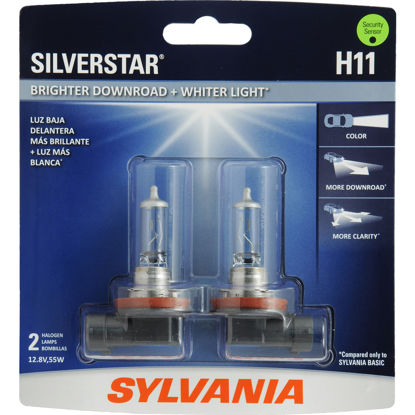 Picture of H11ST.BP2 SilverStar Blister Pack Twin Headlight Bulb  By SYLVANIA