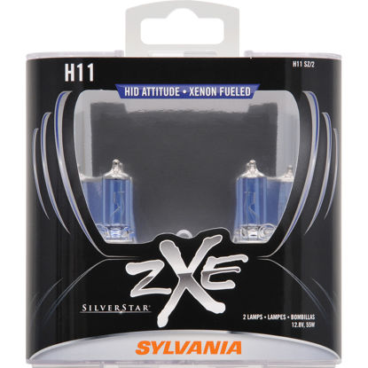 Picture of H11SZ.PB2 SilverStar zXe Plastic Box Twin Headlight Bulb  By SYLVANIA
