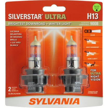 Picture of H13SU.BP2 SilverStar Ultra Blister Pack Twin Headlight Bulb  By SYLVANIA