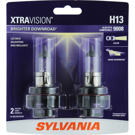 Picture of H13XV.BP2 XtraVision Blister Pack Twin Headlight Bulb  By SYLVANIA